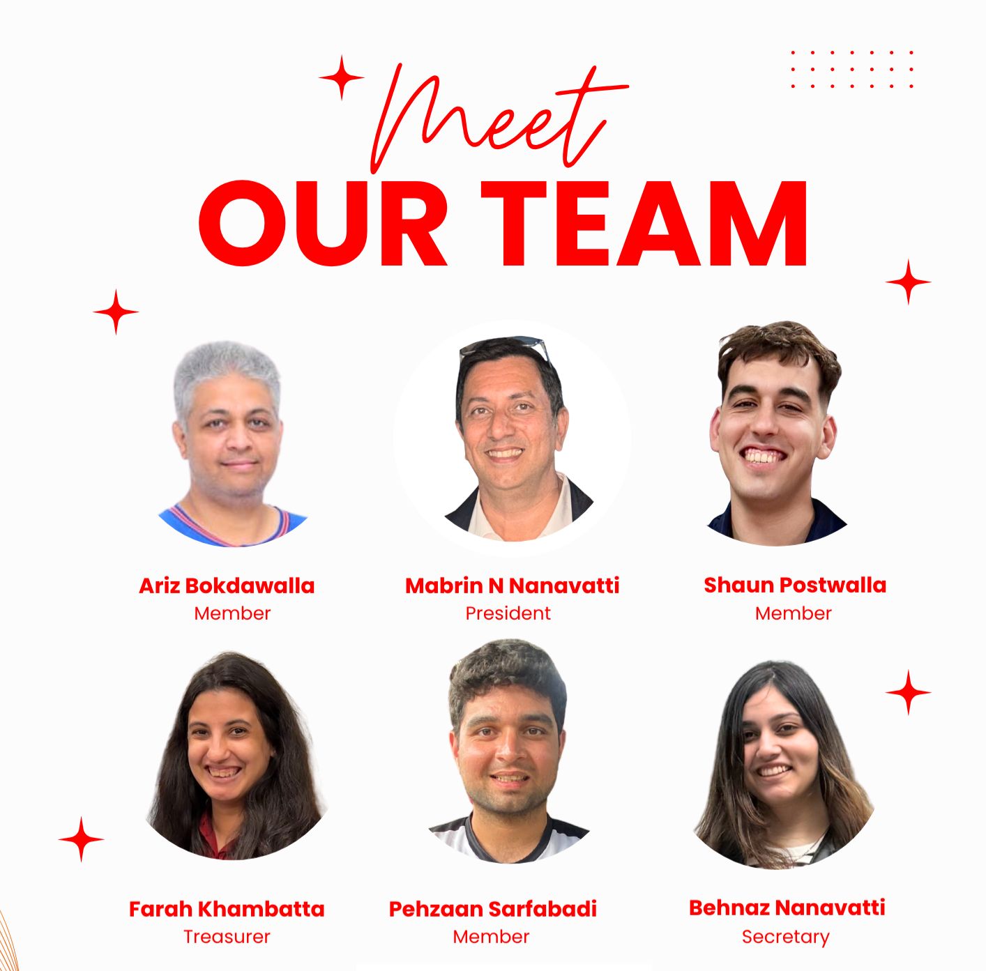 Meet our team — six FOZYA committee members